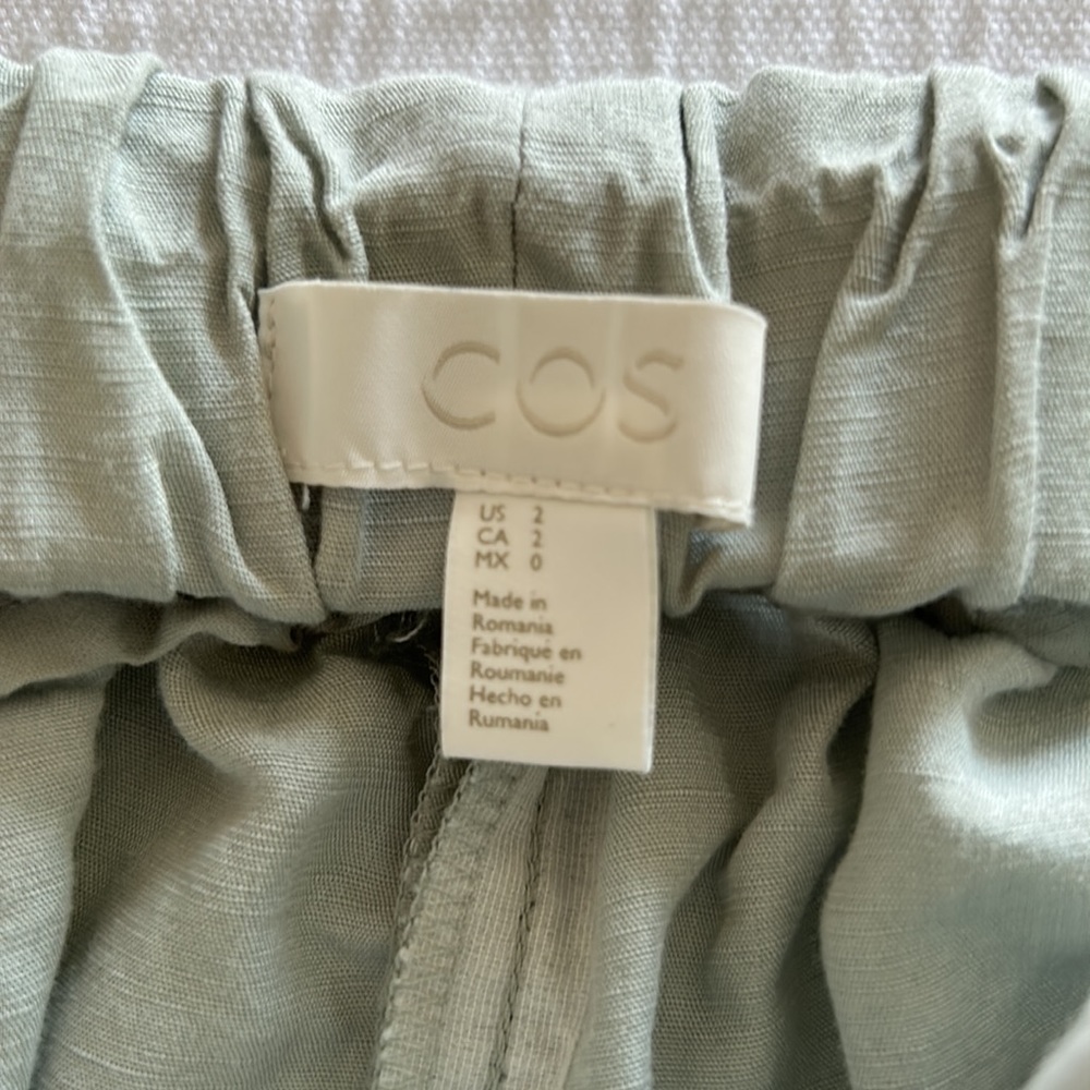 COS Mint Green Linen Trousers - Picture 4 of 13